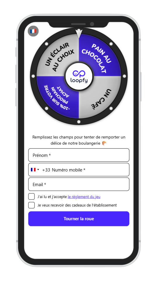 Roue cadeau Loopfy